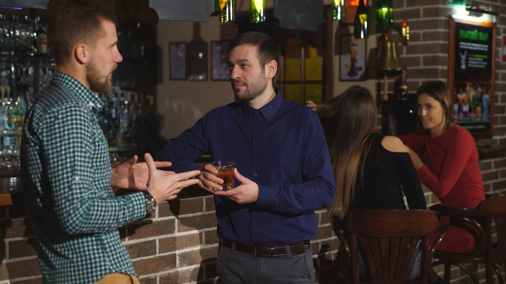 at the bar